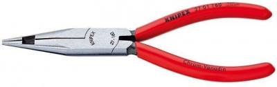 Плоские круглогубцы с режущими кромками в средней части KNIPEX 27 01 160