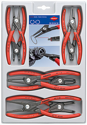 Набор прецизионных щипцов для стопорных колец, 8 пр KNIPEX 00 20 04 SB