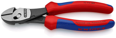 Кусачки боковые, высокой мощности TwinForce, 180 мм, KNIPEX 73 72 180