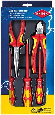 Набор электроизолированных инструментов VDE с 3 отвертками WERA KNIPEX 00 20 13