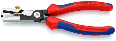 Клещи StriX для удаления изоляции, с функцией резания кабеля, 180 мм, KNIPEX 13 62 180